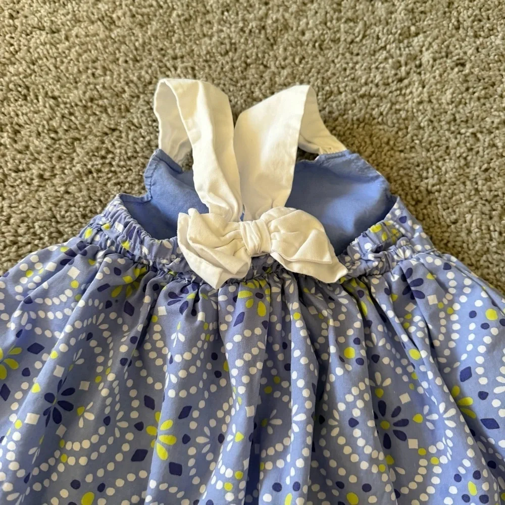 Gymboree Baby Girl Periwinkle Blue Purple Sundress Size 6-12 Months